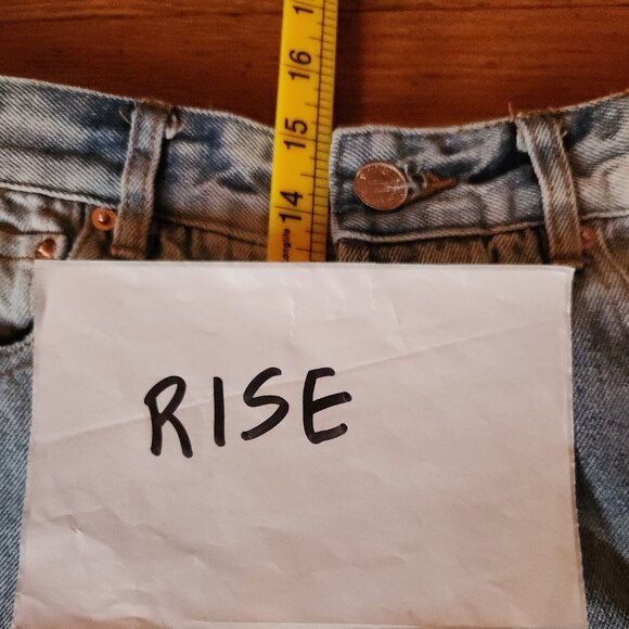 Vetements Garderobe Collection Wide Leg Baggy Jeans Distressed - Picture 6 of 12